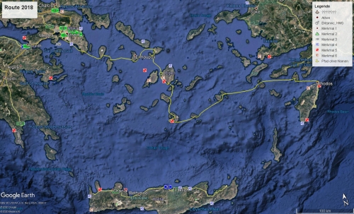 Einweg von Rhodos nach Athen Törnbericht Vorschaubild
