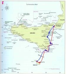 Kalabrien, Sizilien und Malta--die etwas andere Segelroute Törnbericht Vorschaubild