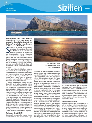 Sizilien & Äolische Inseln (Yacht Info Version) Törnbericht Vorschaubild